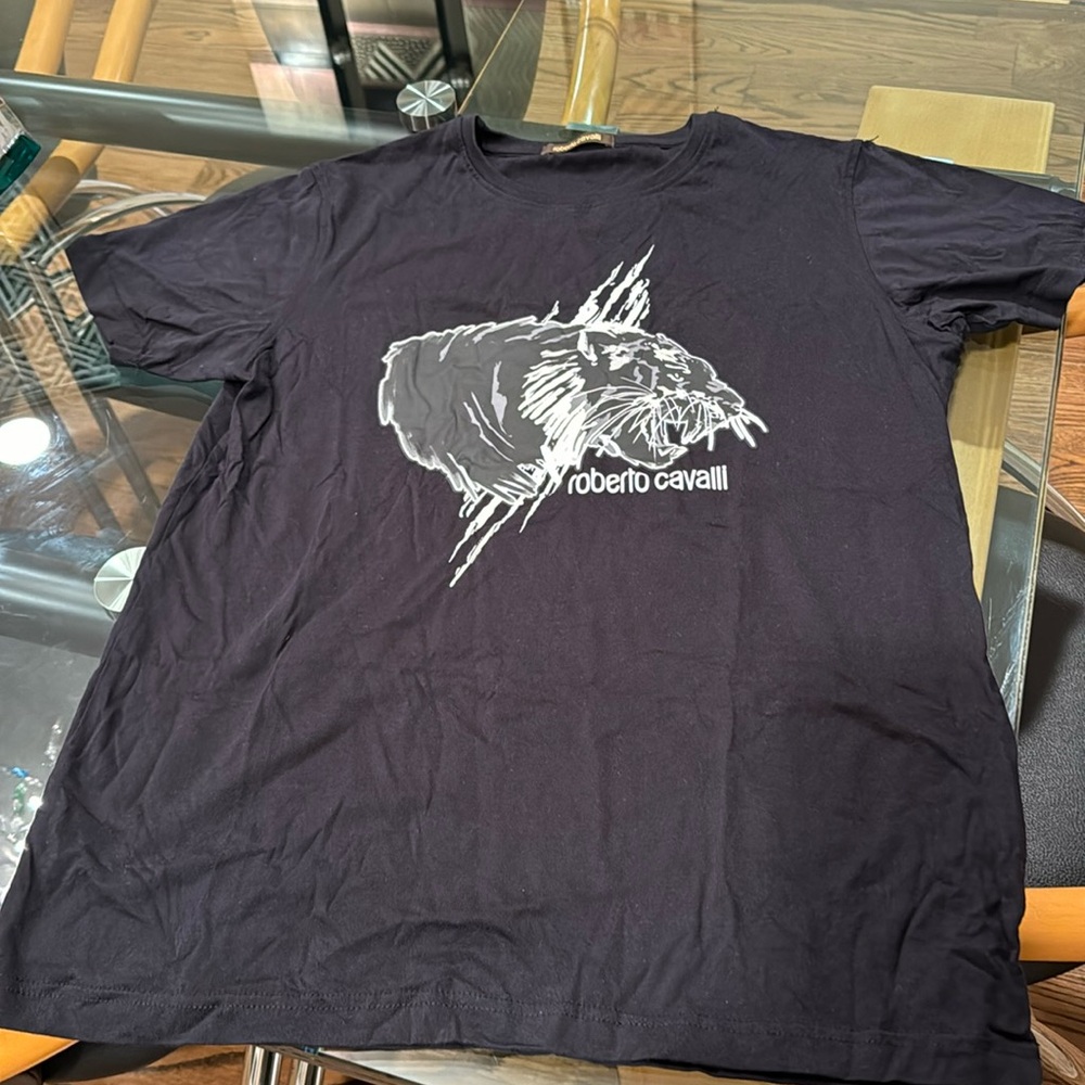 ROBERTO CAVALLI BLACK TEE